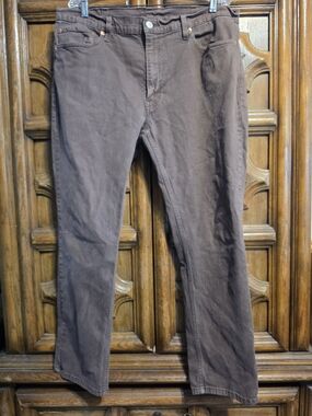 Levi's brown 511 straight-fit jeans